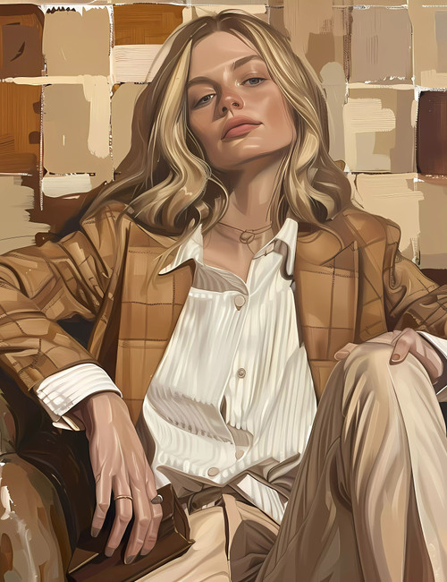 Preppy Girl 1 Giclee