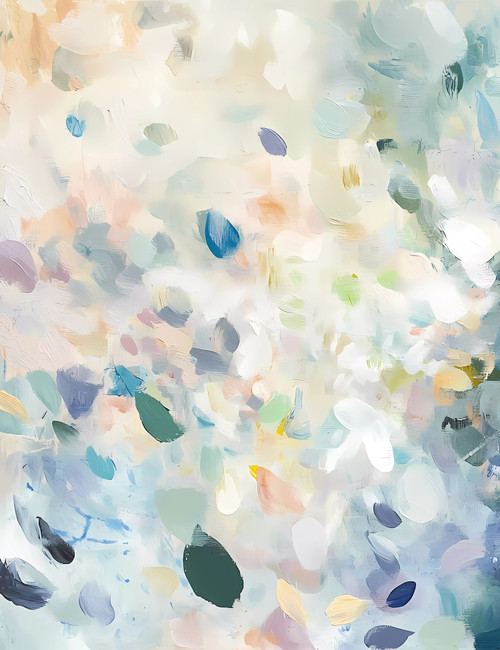 Serenity in Pastels Abstract Giclee 36x48