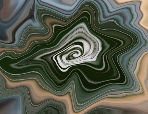 Green Brown Abstract Giclee 36x48