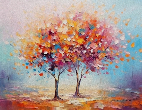 Colorful Autumn Trees Giclee