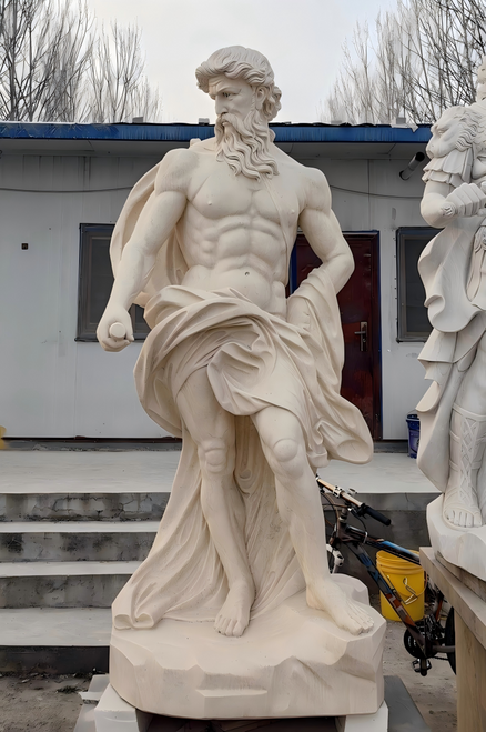 Beige Marble Classical Man 79 Inches High