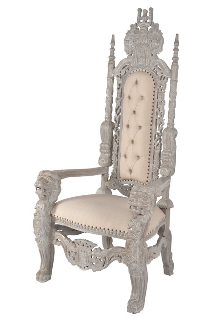 Mystique Gray Royal Lion King Chair
