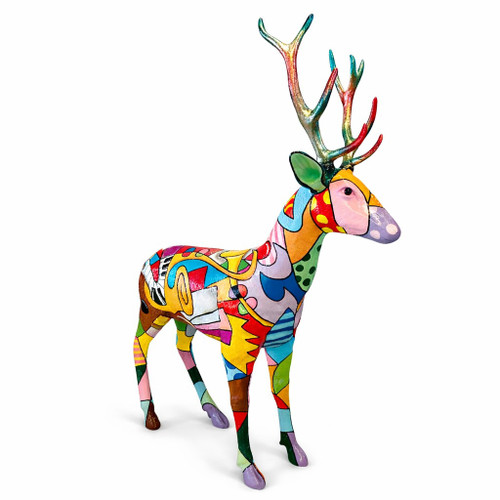 Pop Art Deer Sculpture