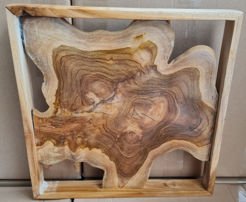 New Exotic Teak Framed Wall Decoration