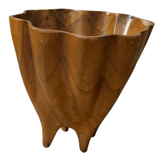Teak Cascade Pedestal Bowl