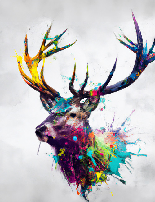 Burst Stag Giclee