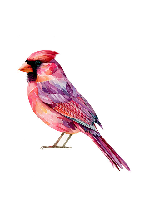 Modern Cardinal Giclee