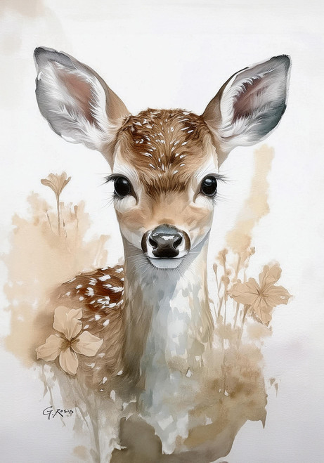 Deer in the Meadow Giclee