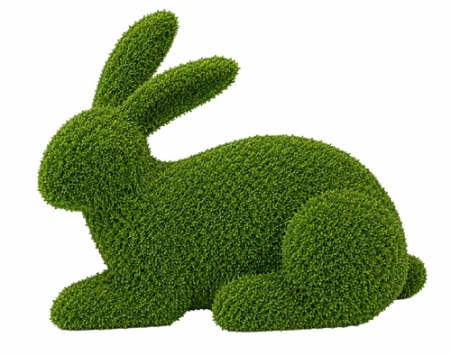 Verdant Estate Rabbit Topiary Sculpture