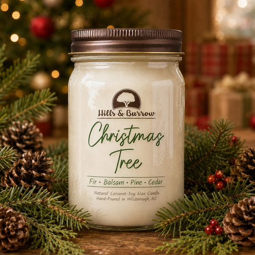 Christmas Tree Vegan 12 oz Candle
