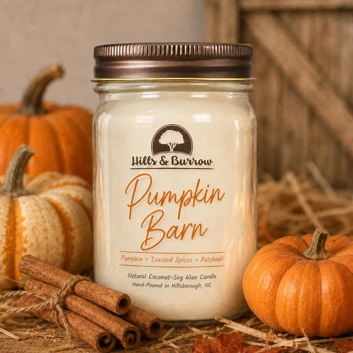 Pumpkin Barn Vegan Coconut-Soy Candle 12 oz