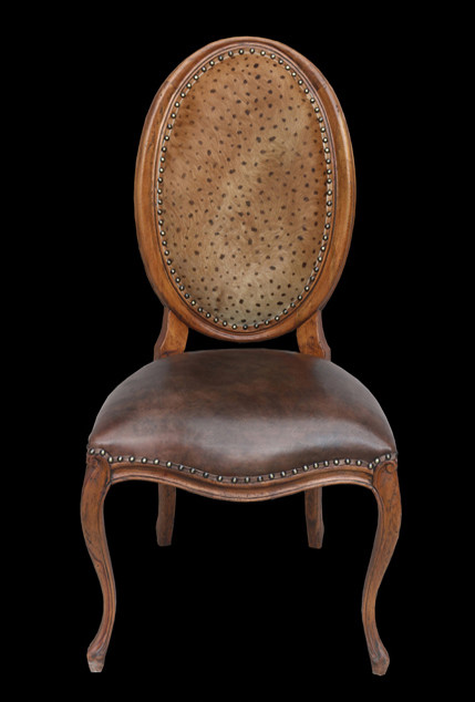 Safari Oval Dining Chair  Leopard