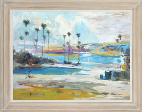Coastal Palms 36x48 Room Scene