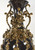 Black and Gold Floret Jeweled Stunning Vase 35 Inches Tall Close Up Image