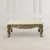 Platine Lion Coffee Table Hand Carved Mahogany with Creama Marfil Marble Top Room Scene