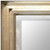 Modern Wave Mirror 24X36 Silver