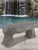Simulated Rock Bench Settee