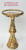 Eurpean Elegance Golden Pedestal Accent Table