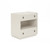 Blanc 2 Drawer Nightstand w/ open shelf