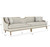 161 - Intrigue  Collection Transitional  HARPER QUARTZ 110INCH SOFA