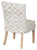 Alfresco Wide Weave Dining Side Chair White Wash Close Up Image