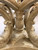 Anglia 72 Round Pedestal Dining Table with Glass Top-Beachstone Close Up Image