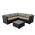 Summerfield Black Sectional with Coffee Table