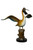 Pelican On Marble Base in Special Patina 27 Inch Wide Room Scene