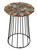 Natrual Agate Side Table with Iron Base