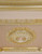 94 inch Rose Gold Rectangular Chandelier Ceiling Medallion Close Up Image