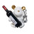 Bear Table Top Single Bottle Wine Holder White