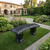 Black Marble Garden Bench L45.3*H17.7*W11.8 Inches  Ge21444