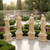 Egyptian beige Four Seasons Statues H40.6 Inches  Stand:H11.8 Inches  Ge21471