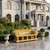 Granite Large Garden Bench L86.6*H36.6*W25.6 Inches  Ge21492