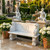 White Veined Marble  Garden Bench L70.9*H40.6*W24 Inches  Ge21493
