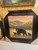 Framed Mother Bear with Cubs Giclee 36x36