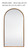 Gold Savoy Arch Full Length Wall Mirror