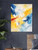 New Yellow Blue White and Red Abstract Giclee