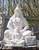 White Marble Shiva 59 Inches High