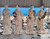 Set 4 Multi Colored Classical Four Seasons on Base 91 Inches High
