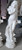 White Mbl Classical Draped Female Statue 32 Inches High