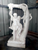 White Marble Classical Couple on Swing 39 Inches High