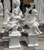 Pair of White Marble Cherubs on Bases 61 Inches High