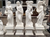 Set4 White Marble Four Seasons Ladies 51 Inches High