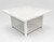 Monterey White Fire Pit Table with Hidden Propane Tank