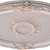 French Blanco Oval Chandelier Ceiling Medallion