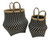 Taos Set 2 Bamboo Baskets With Handles