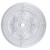 White Scroll Rose Ornate Split Ceiling Medallion