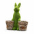 Evergreen Turf Bunny with Basket Planters