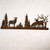 Timberline Silhouette Iron Deer and Pine Wall Art
